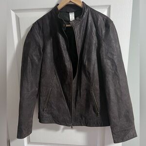 Ladies Brown Leather Jacket